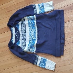 Free People blue knit sweater